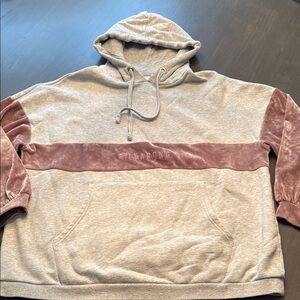 Billabong Gray and Pink Women’s Hoodie